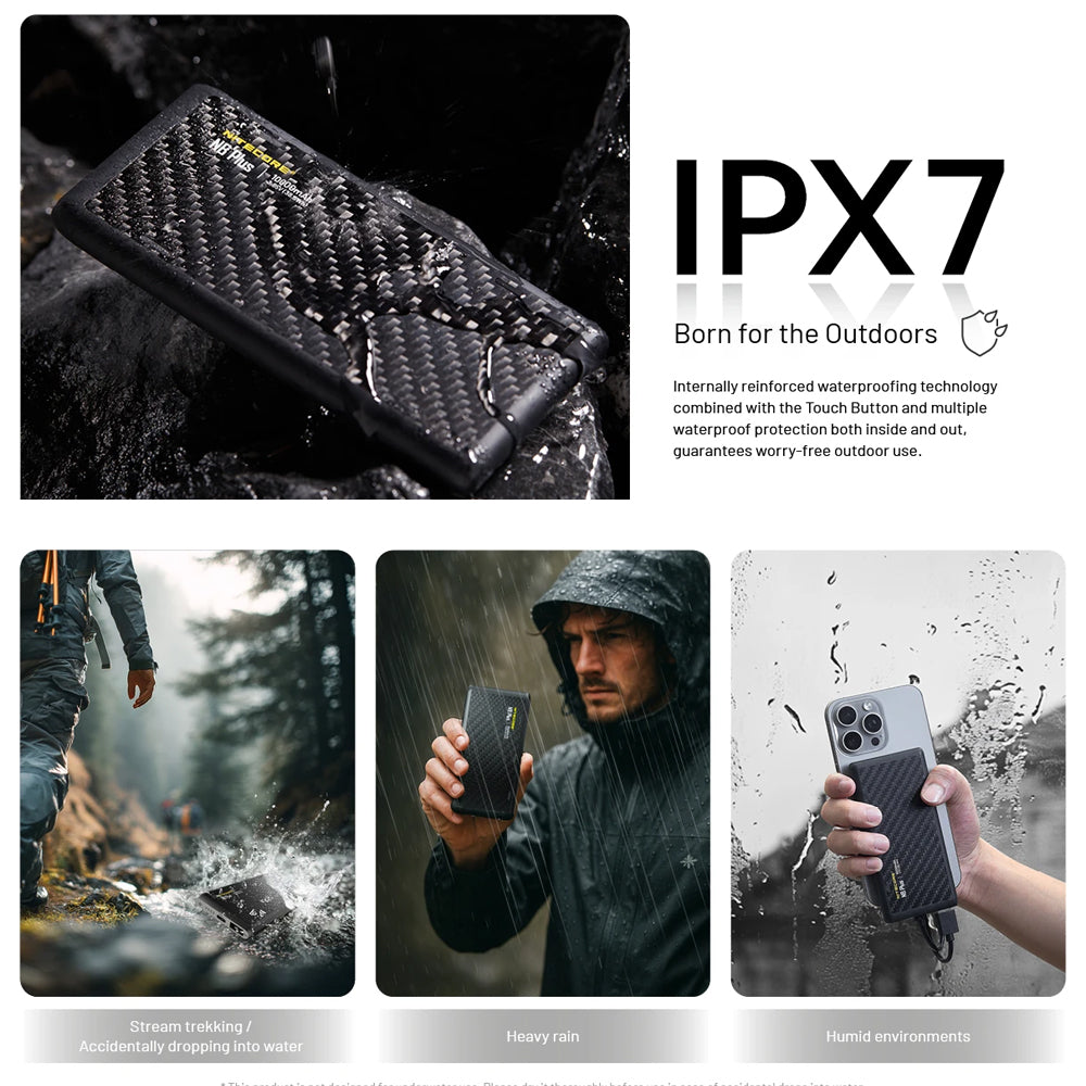 NITECORE 10,000MAH POWER BANK COMPETITION GRADE IPX7
