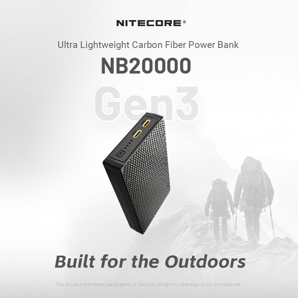 NITECORE 20000MAH (GEN 3) POWER BANK WATER-RESISTANT
