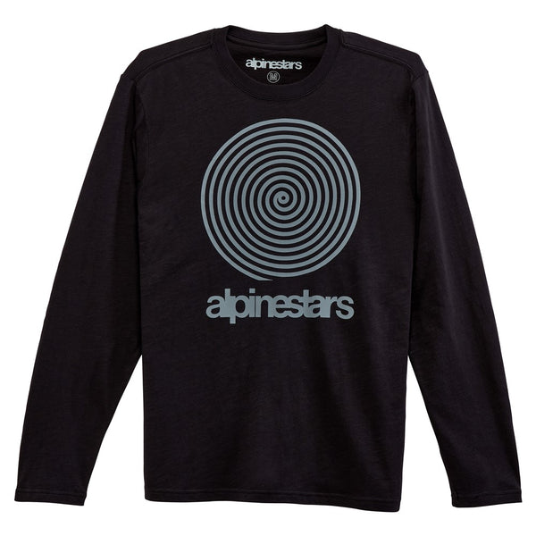 Spiral Long Sleeve Tee Black