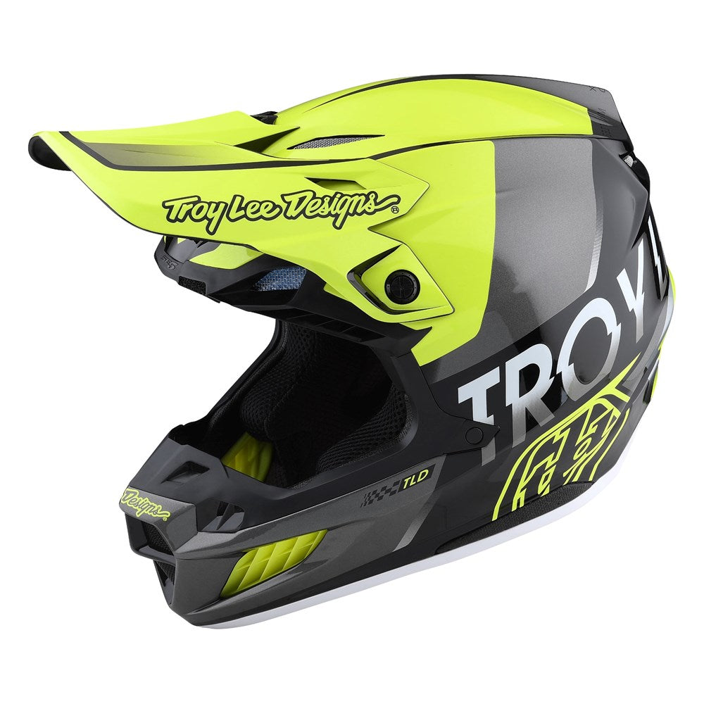 SE5 ECE COMPOSITE HELMET QUALIFIER GLO YELLOW / BLACK