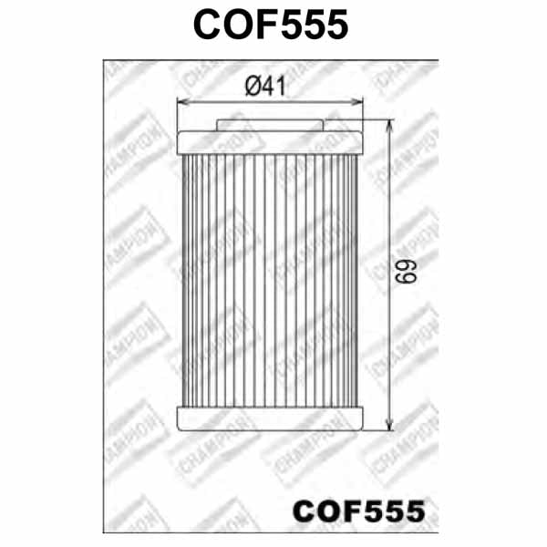 COF555 Champion Oil Filter pic (HF655)