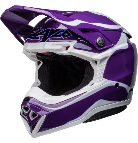 Bell MOTO-10 SPHERICAL Slayco LE Purple/White