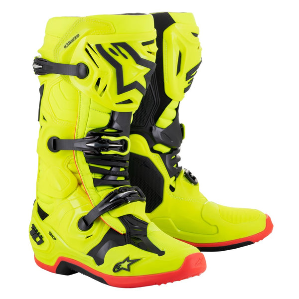 Tech-10 MX Boots Yellow Fluoro