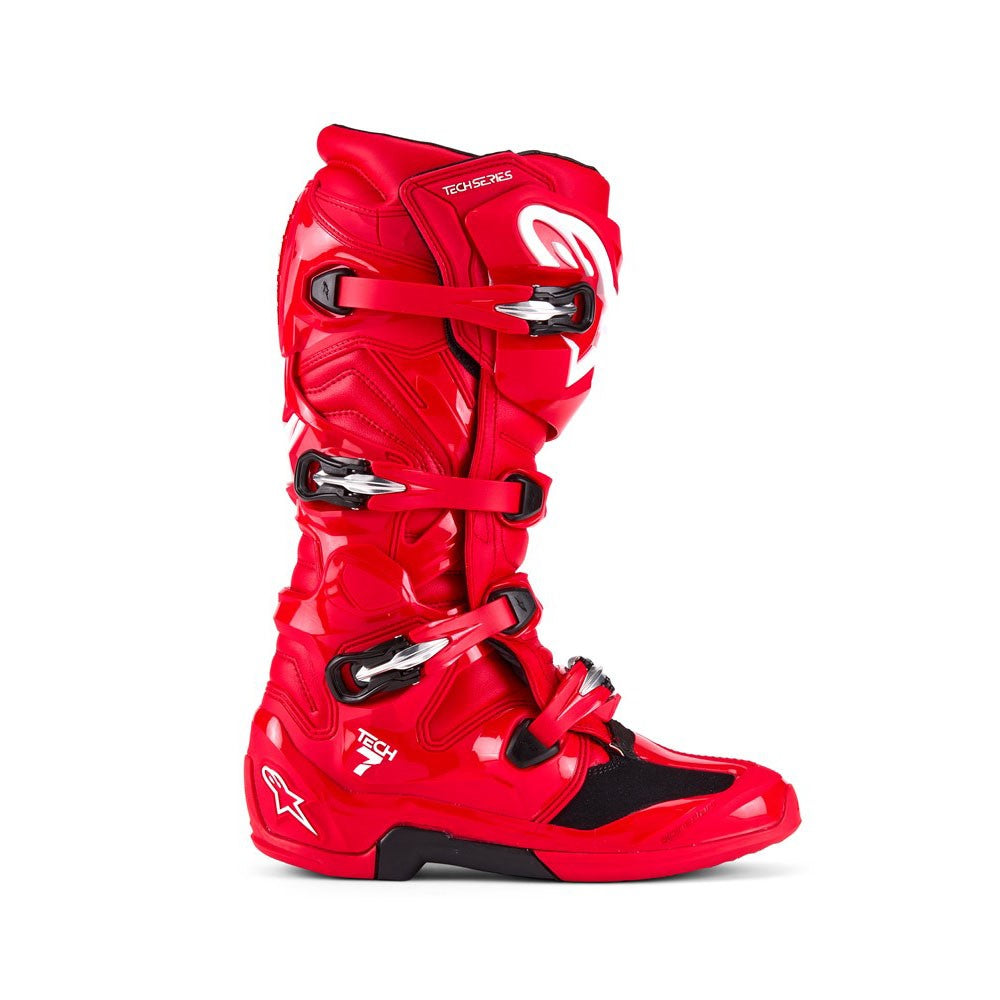 Tech-7 MX Boots Bright Red