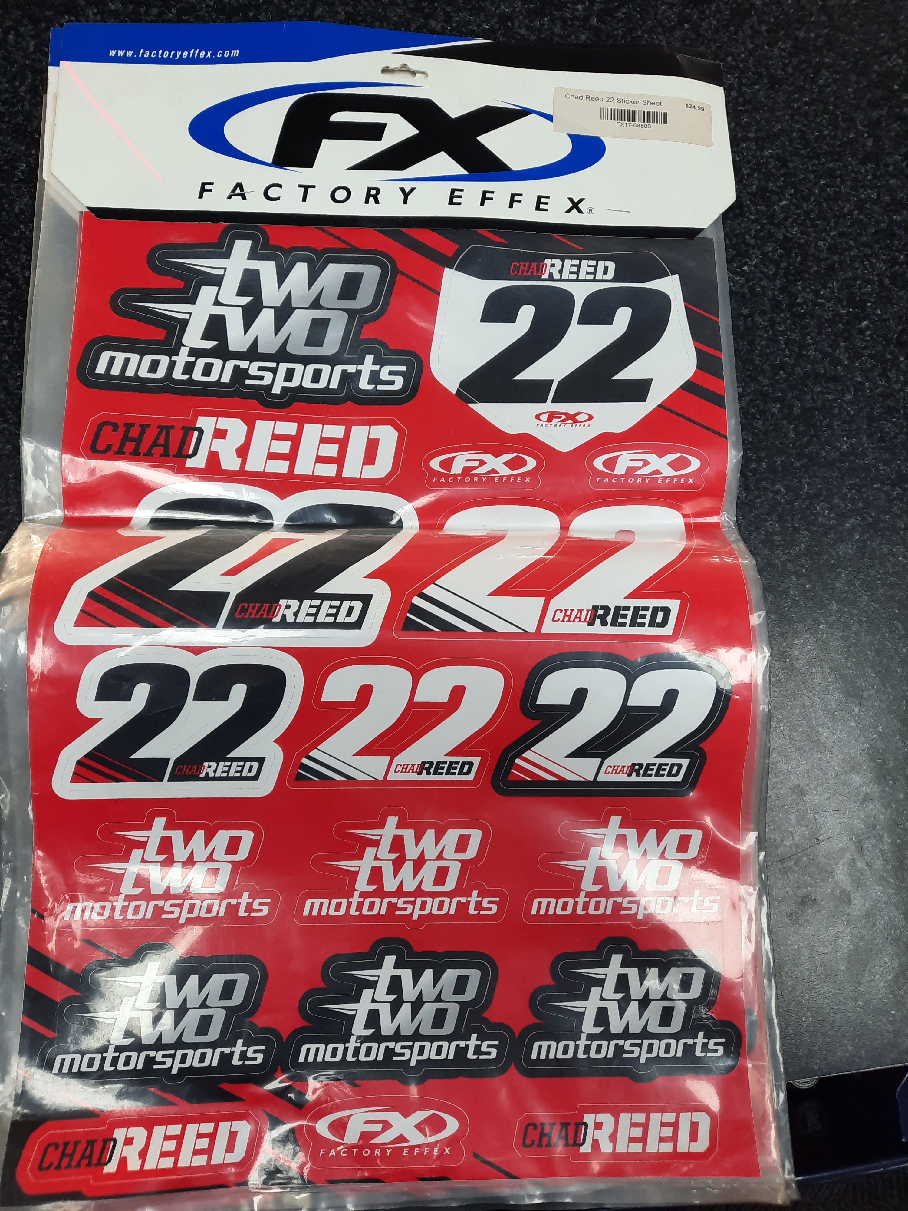 Chad Reed 22 Sticker Sheet