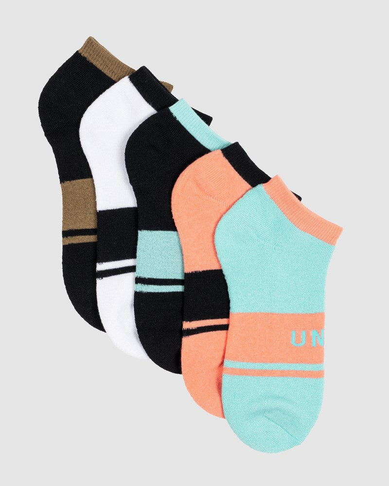 Equip Ladies Bamboo No Show Socks - 5 Pack