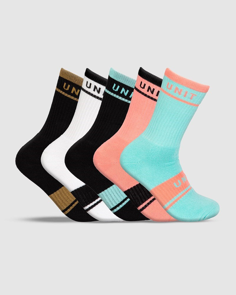 Equip Ladies Bamboo Hi Lux Socks - 5 Pack