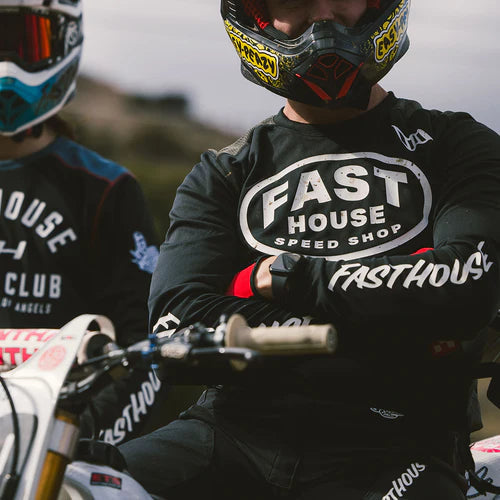 Grindhouse Air-Cooled Ramble LS Jersey - Black/Gray