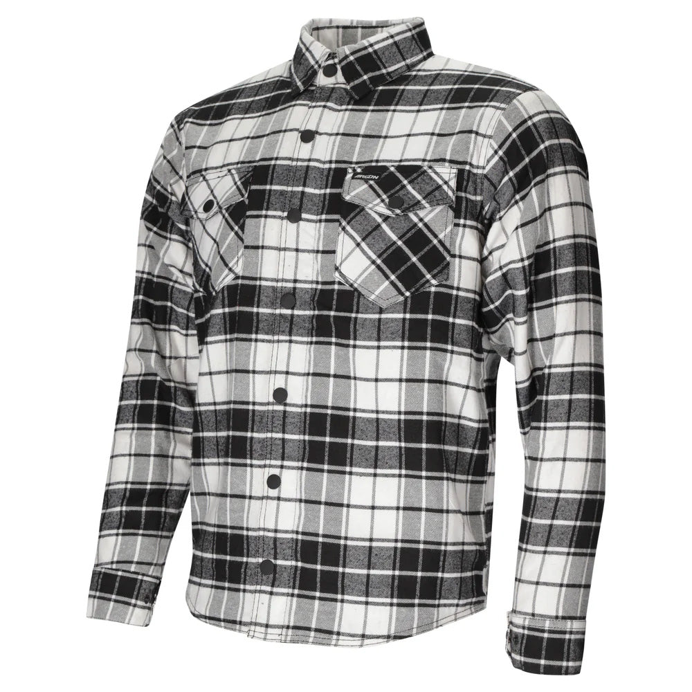 ARGON HATCHET FLANNO - Black White