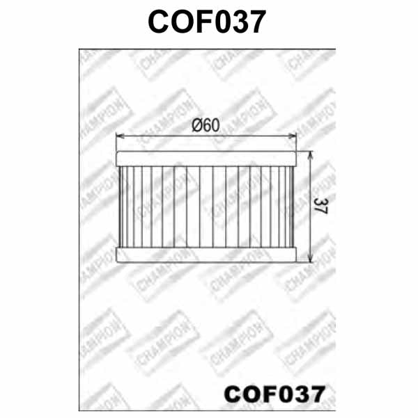 COF037 Champion Oil Filter pic (HF137)