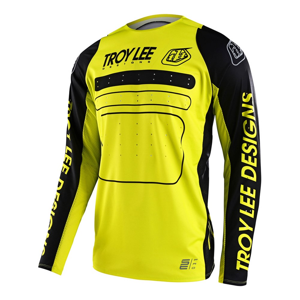 SE PRO JERSEY DROP IN BLACK / GLO YELLOW