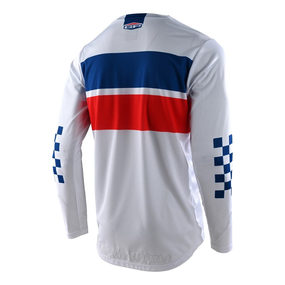 GP JERSEY RACING STRIPE WHITE