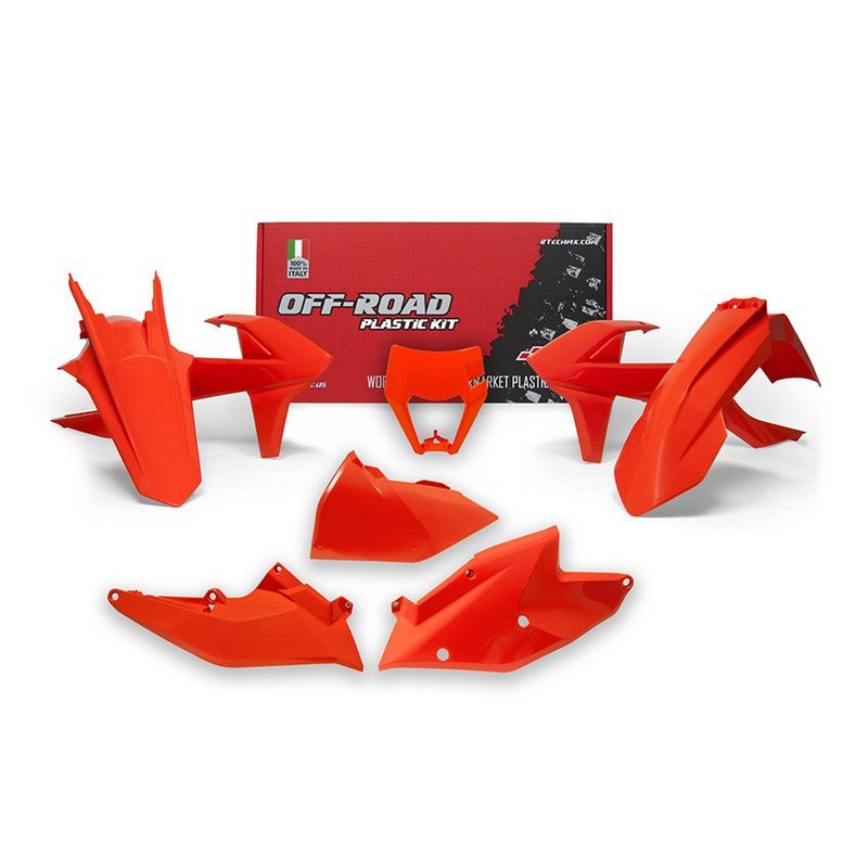 PLASTICS KIT RTECH 6 PIECE ORANGE KTM EXC XC-W EXC-F