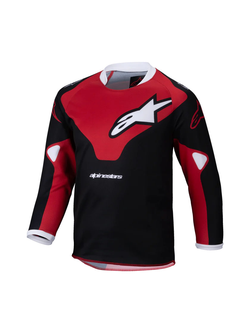 Kids Racer Veil Jersey Black/Bright Red