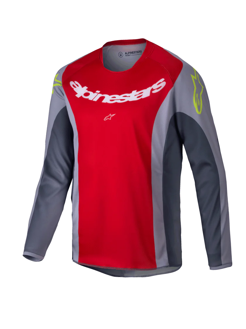 Youth Racer Melt Jersey Bright Red/Gray