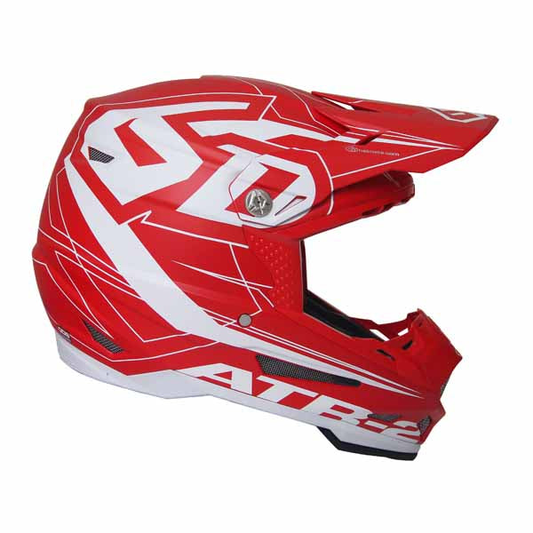 6D ATR-2 adult offroad/dirt helmet in Aero Red colourway