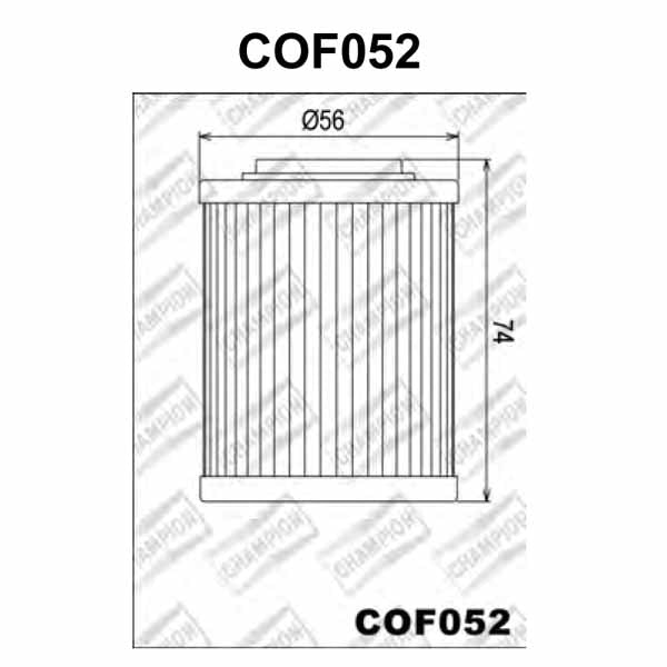 COF052 Champion Oil Filter pic - SEE ALSO CH-X312/301 (HF152)