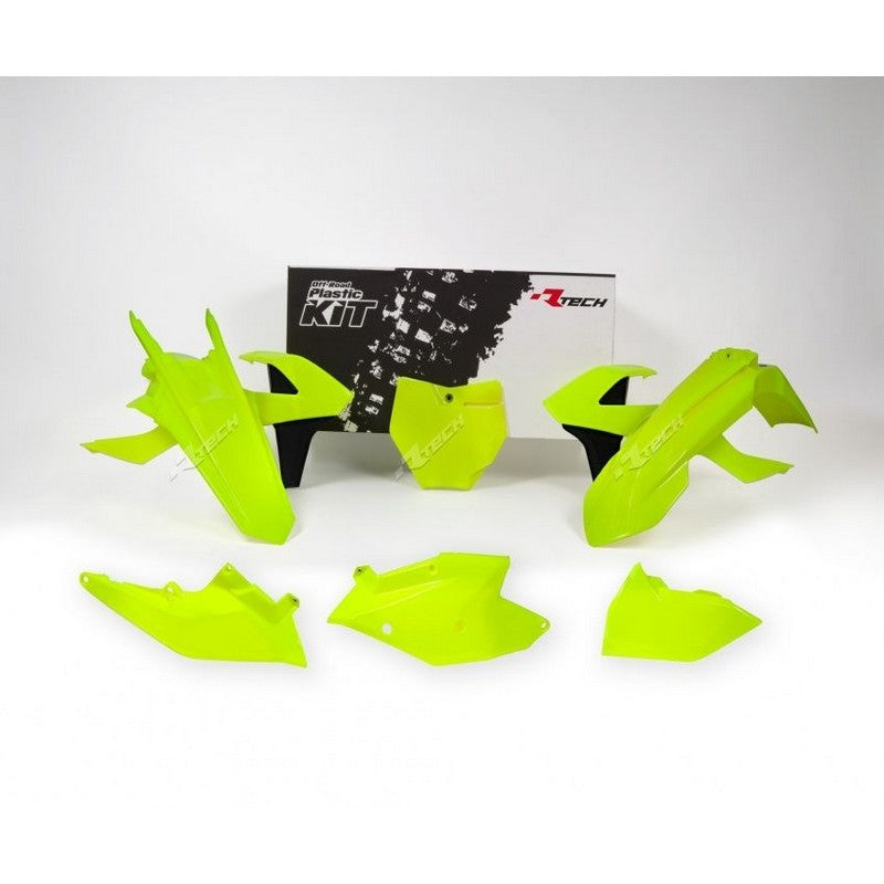 PLASTICS KIT RTECH 6 PIECE NEON YELLOW KTM SX SX-F XC XC-F