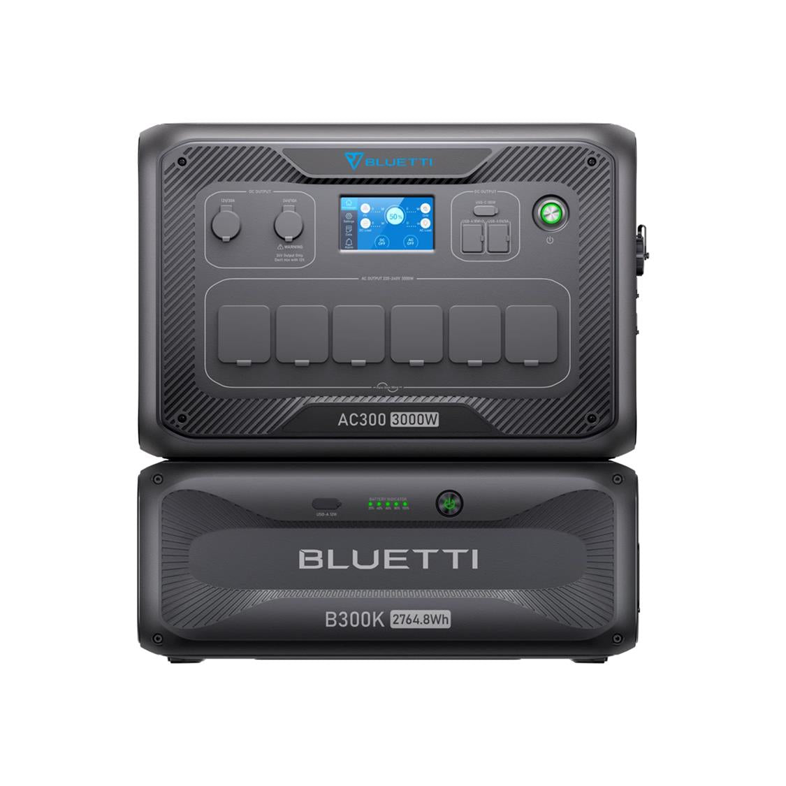 BLUETTI AC300 + B300K EXPANDABLE HOME & PORTABLE POWER STATION | 3000W (6000W SURGE) 2765WH