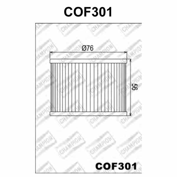 COF301 Champion Oil Filter pic (HF401)