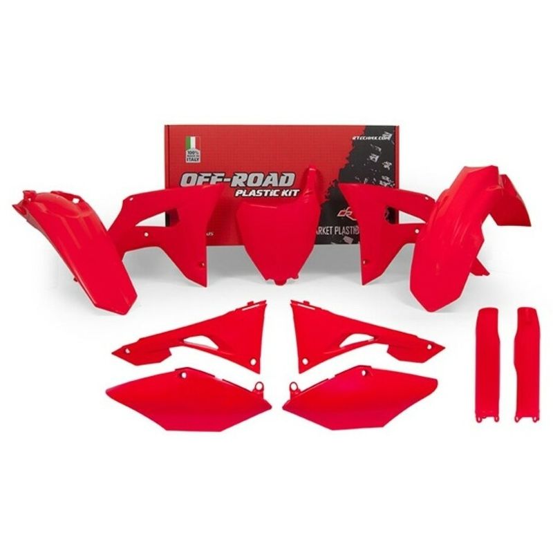 PLASTICS KIT RTECH 6 PIECE REVOLUTION RED HONDA CRF250R 22-ON CRF450R 21-ON