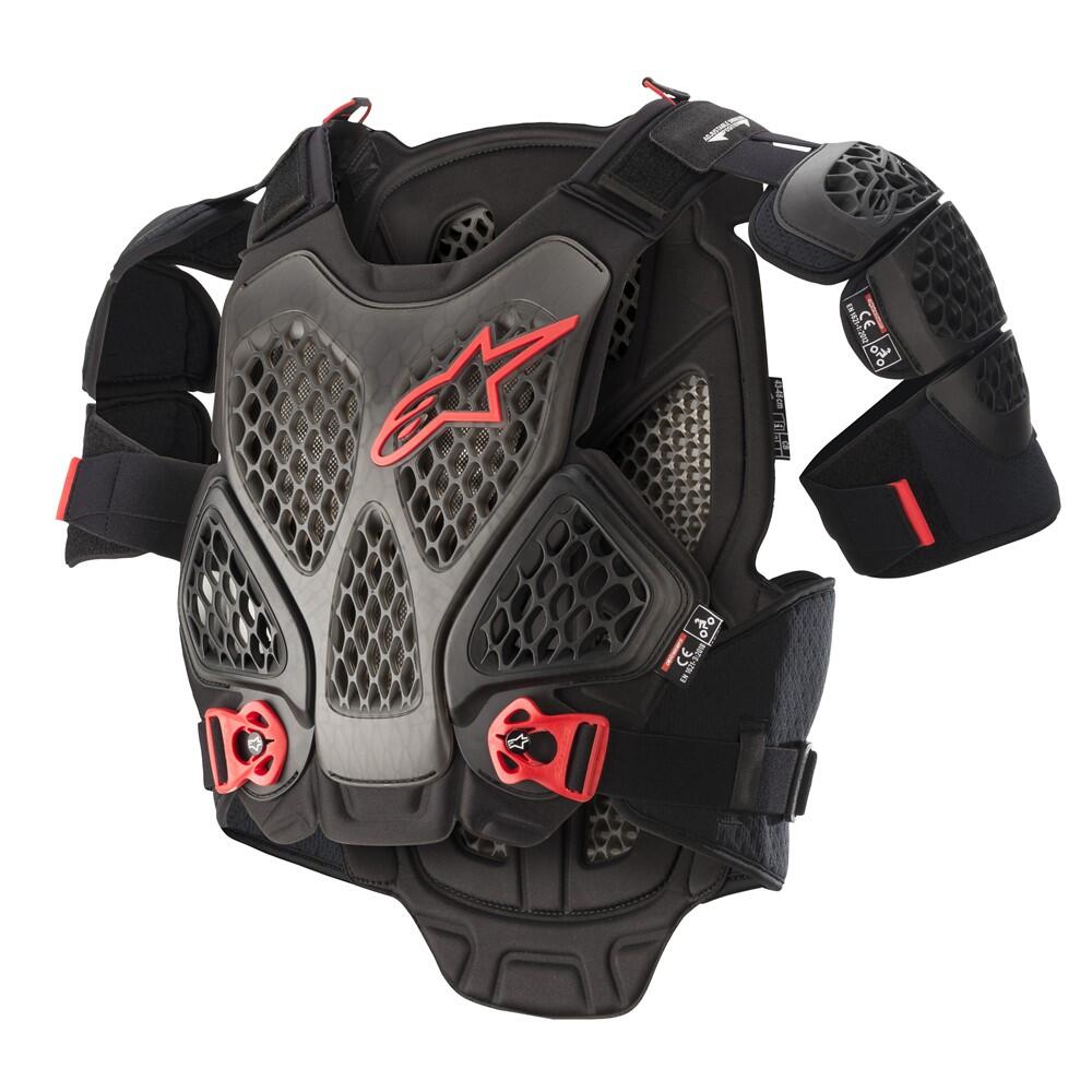 A-6 Chest Protector Black/Anthracite/Red