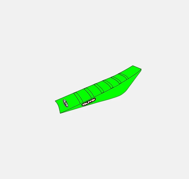 Guts Ribbed Gripper Seat Cover - Solid Green - Kawasaki KX250/450 2021-On