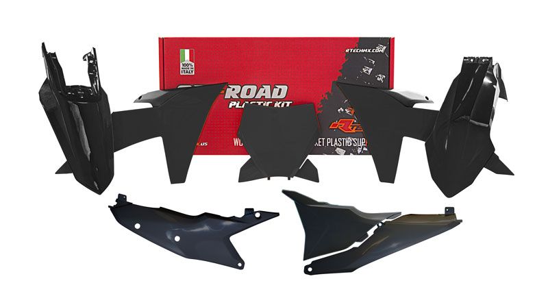 PLASTICS KIT RTECH 6 PIECE BLACK KTM SX SX-F XC XC-F