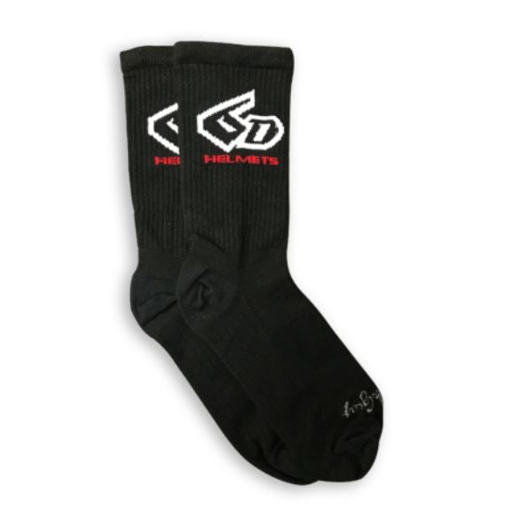 6D MTB SOCKS BLK S-M