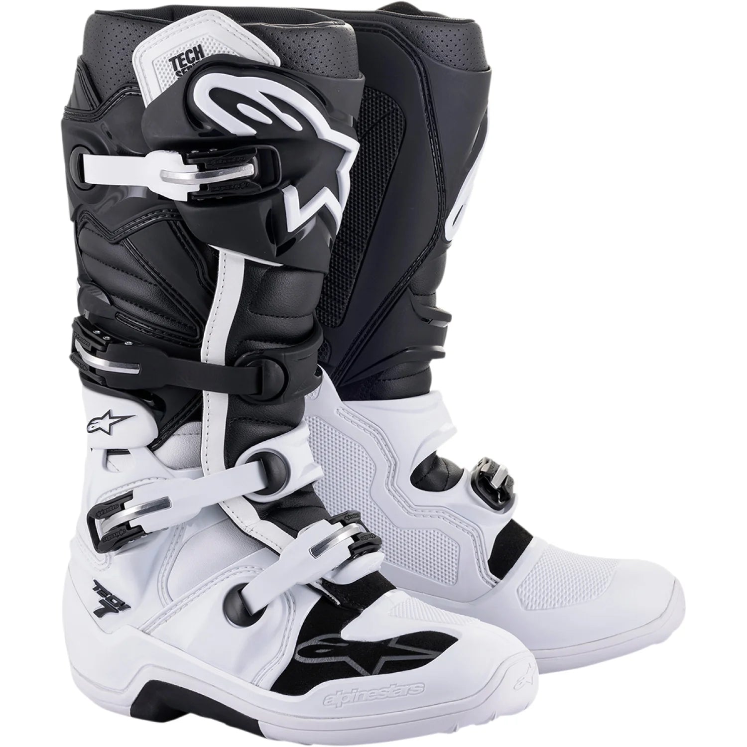 Tech-7 MX Boots White/Black