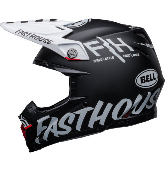 Bell MOTO-9S FLEX Fasthouse Flex Crew Matte Black/White