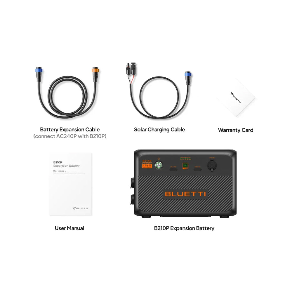 BLUETTI B210P EXPANSION BATTERY & USB/12VDC UPS POWER STATION | 2150WH