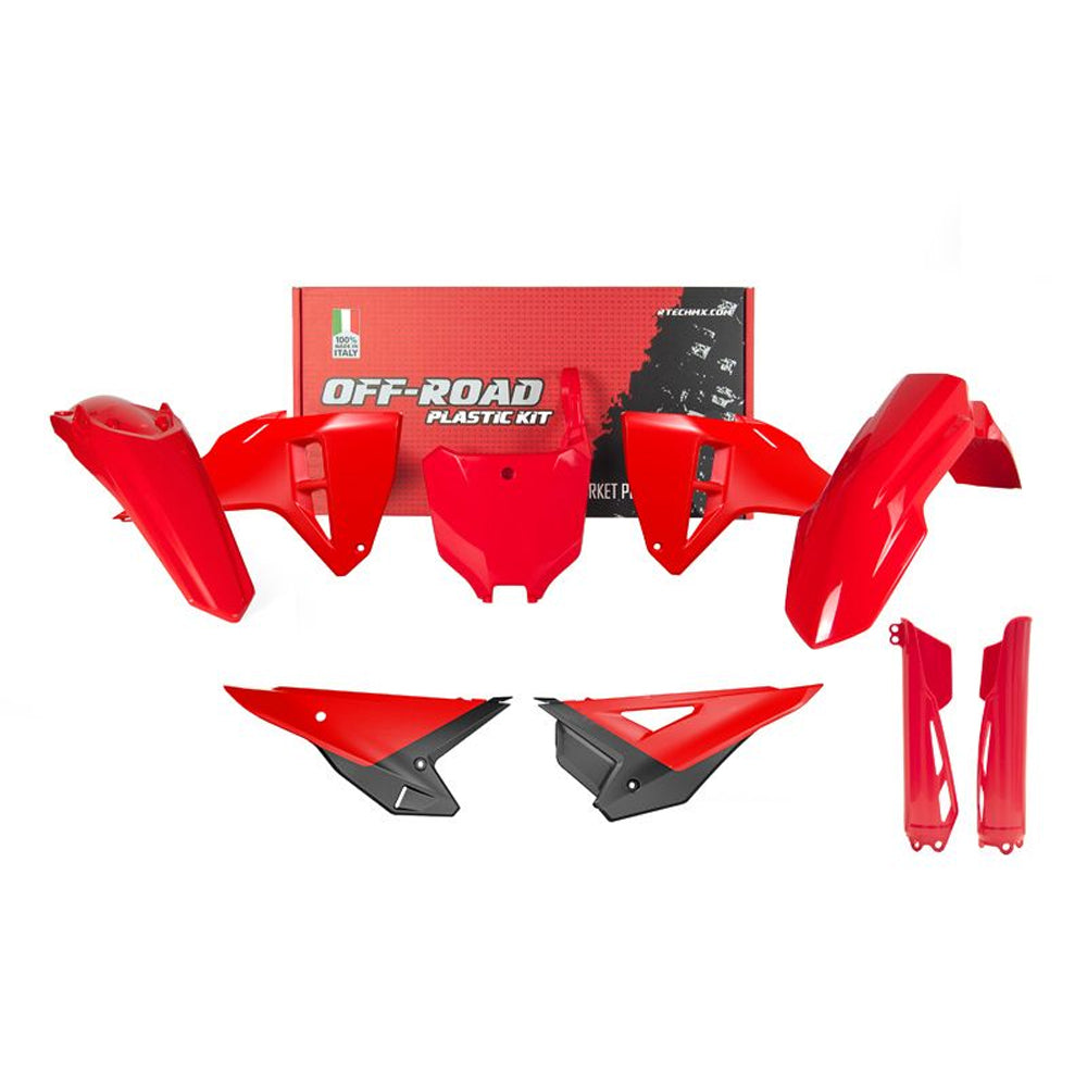 PLASTICS KIT RTECH 5 PIECE BLACK HONDA CRF250R CRF450R 2025