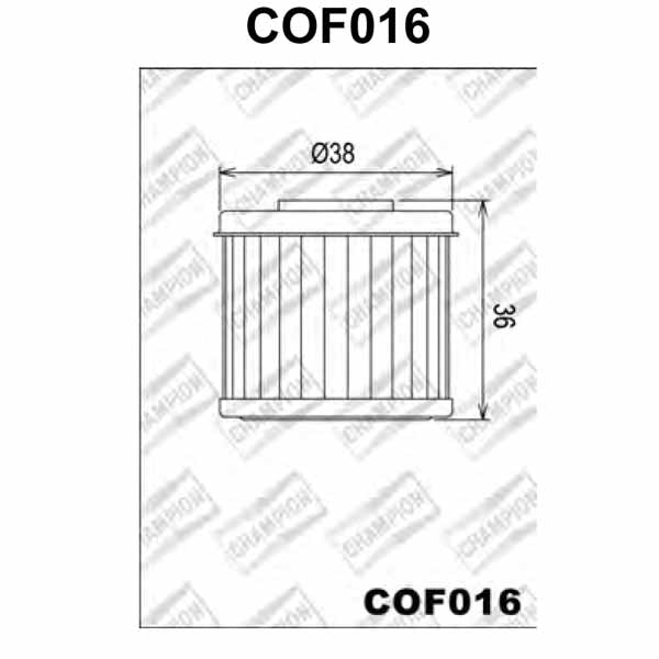 COF016 Champion Oil Filter pic (HF116)