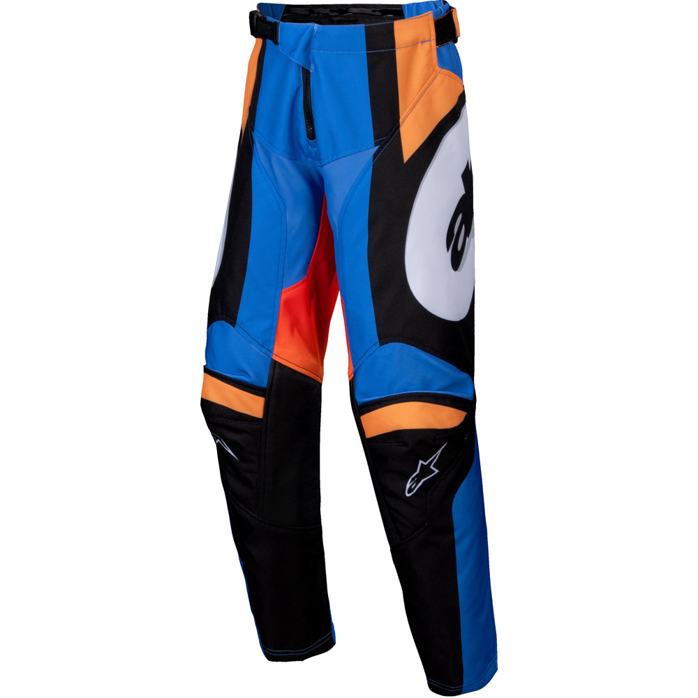 Youth Racer Melt Pants Orange/Blue