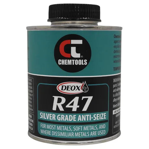R47 Silver Grade Anti-Seize, 500g Brush Top