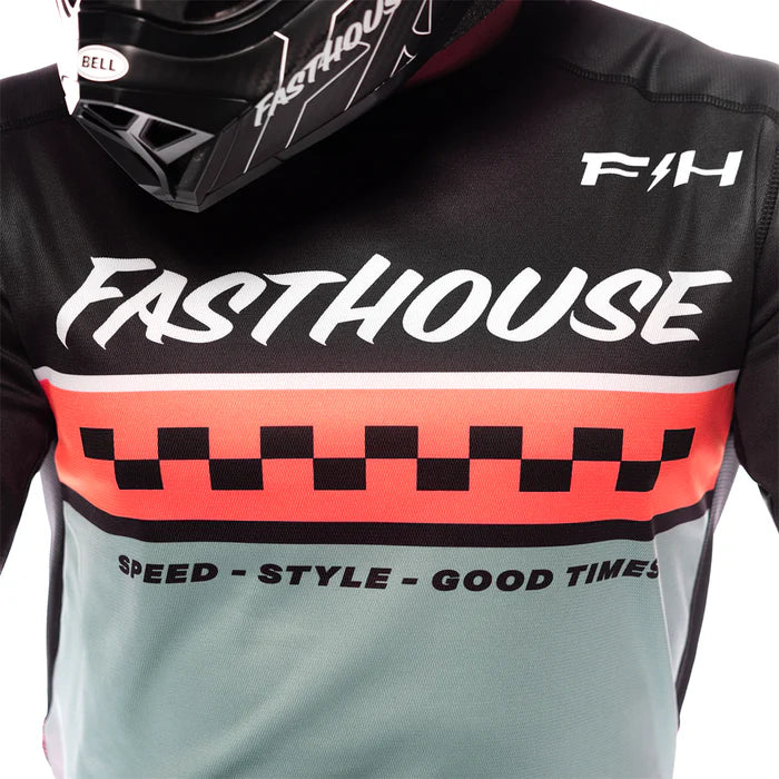 Elrod Formula LS Jersey - Oceanic Mint/Hyper Coral