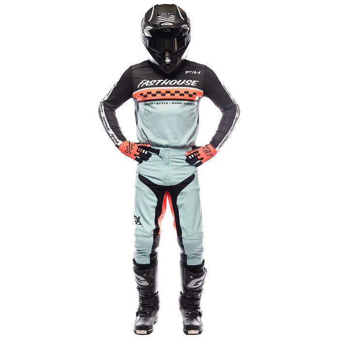 Elrod Formula LS Jersey - Oceanic Mint/Hyper Coral