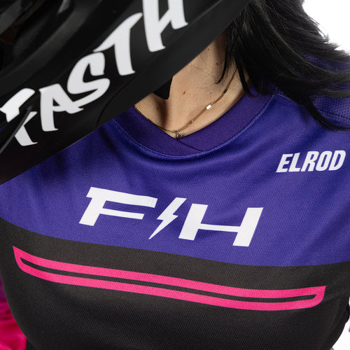 Elrod React Women's Jersey - Electric Fuchsia/FH Purple
