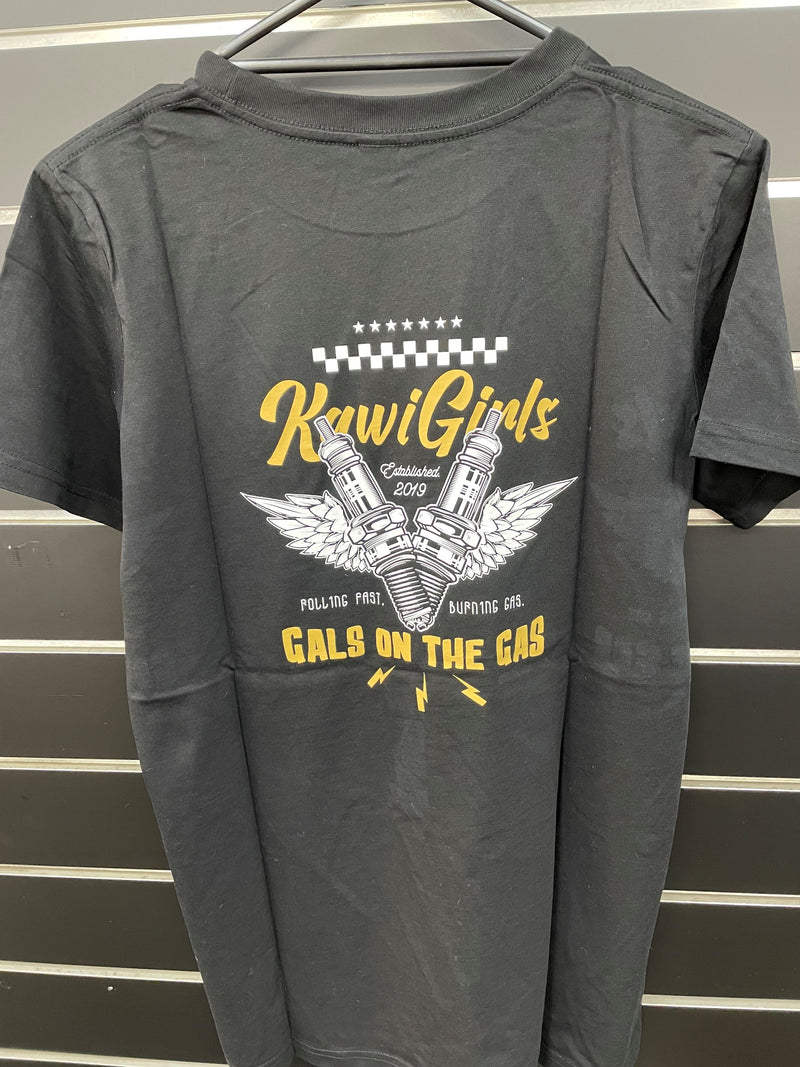 Gals on the Gas Black T-Shirt Adult