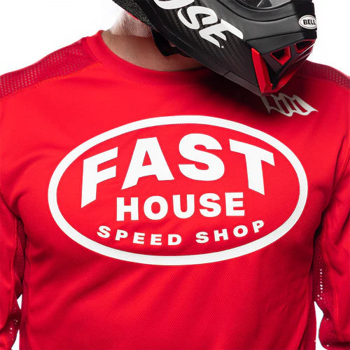 Grindhouse Air-Cooled Ramble LS Jersey - Red