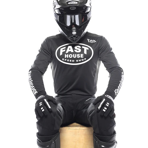 Grindhouse Air-Cooled Ramble LS Jersey - Black/Gray