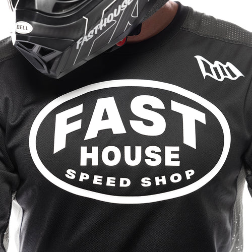 Grindhouse Air-Cooled Ramble LS Jersey - Black/Gray