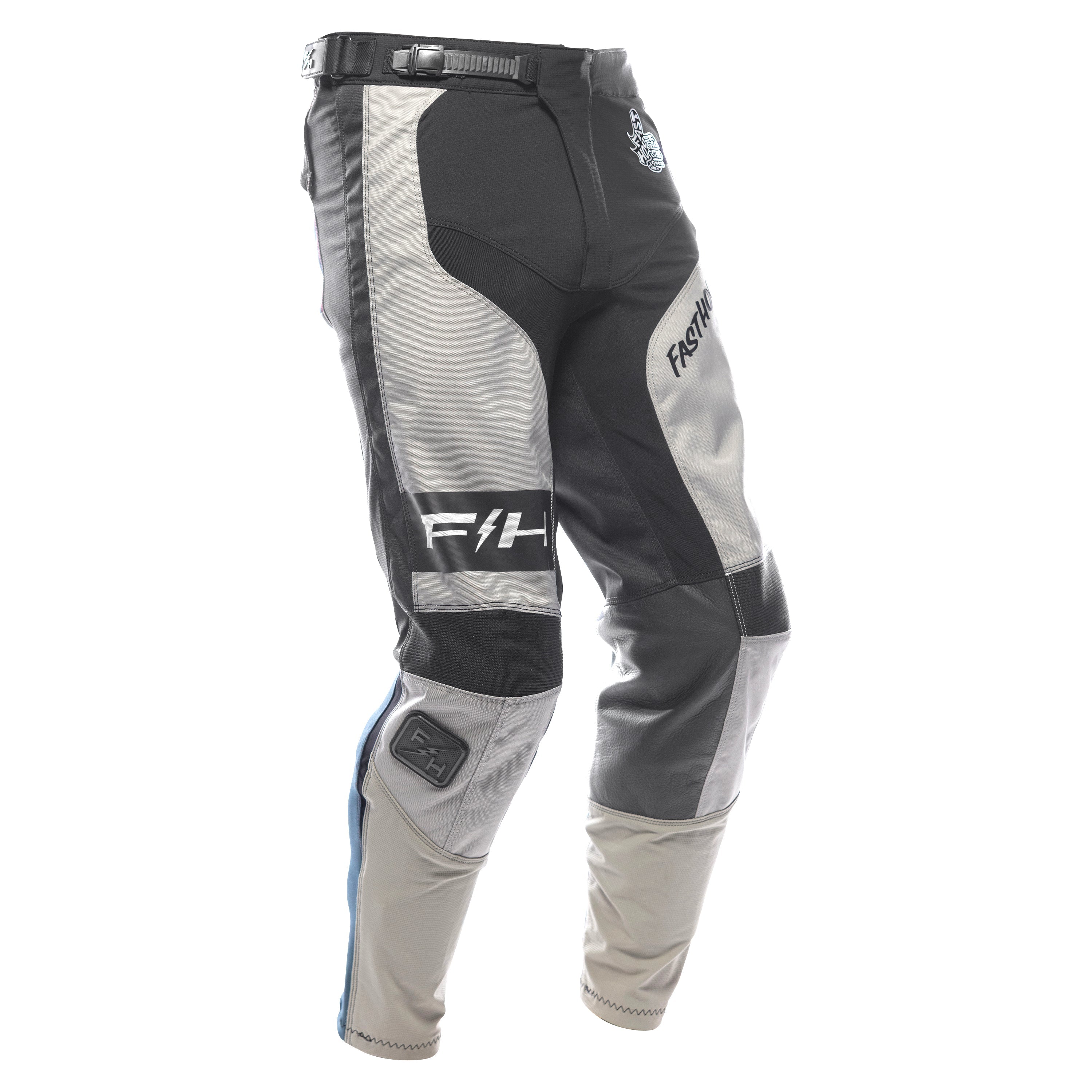 Grindhouse Club Pant - Light Gray/Black/Teal