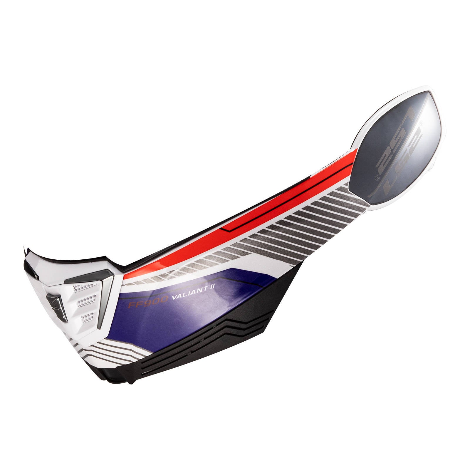 LS2 FF900 Valiant II Chin Bar - Revo White / Red / Blue