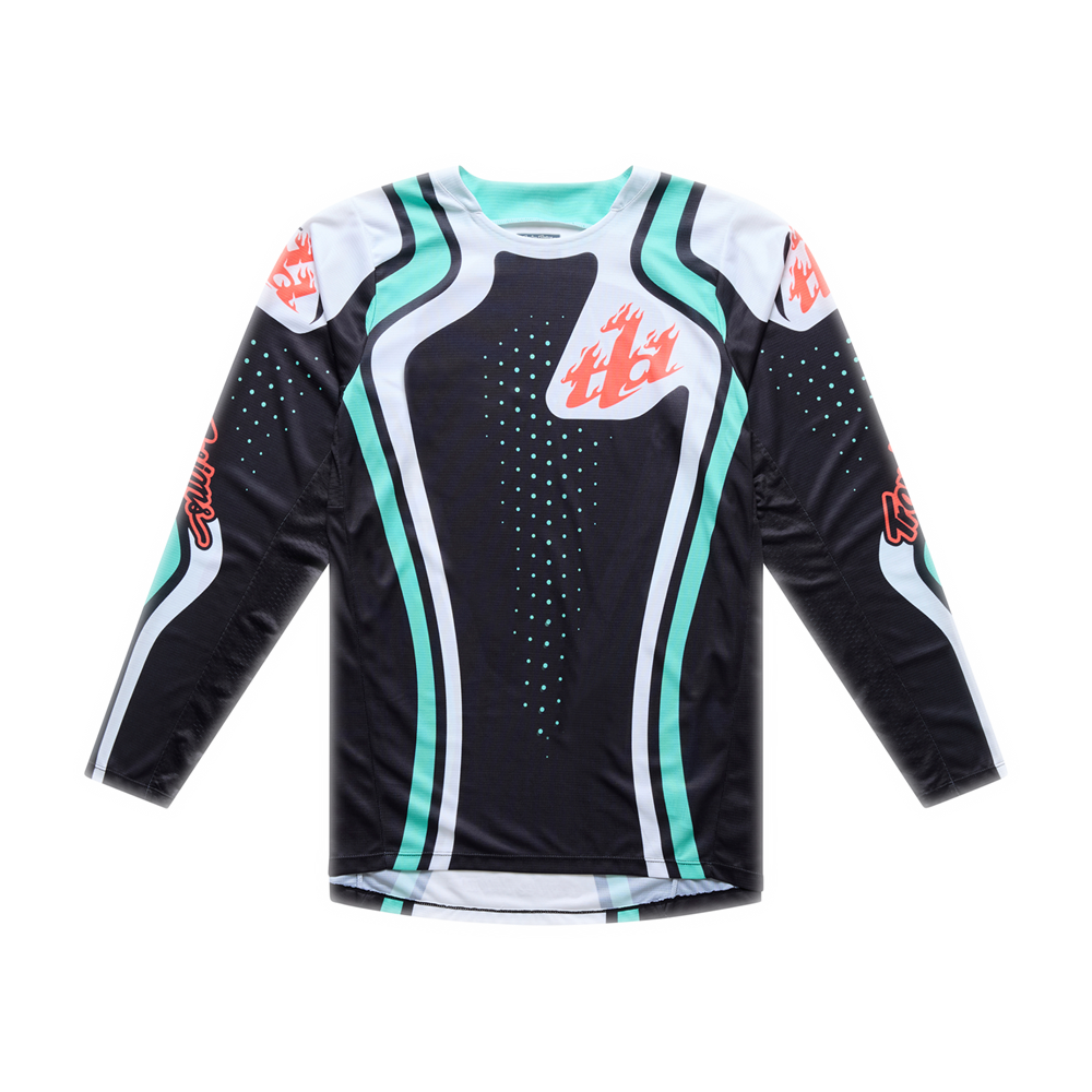 GP PRO JERSEY ROLLER BLACK / TEAL