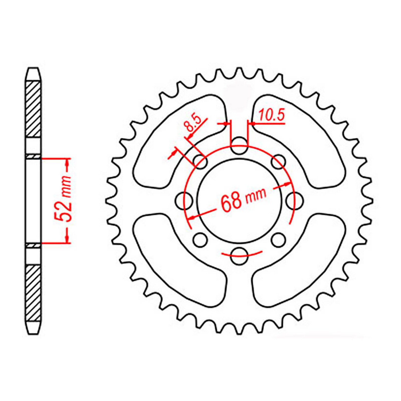 Sprocket Kit Kawasaki KLX110 '10- 420MS 13/38