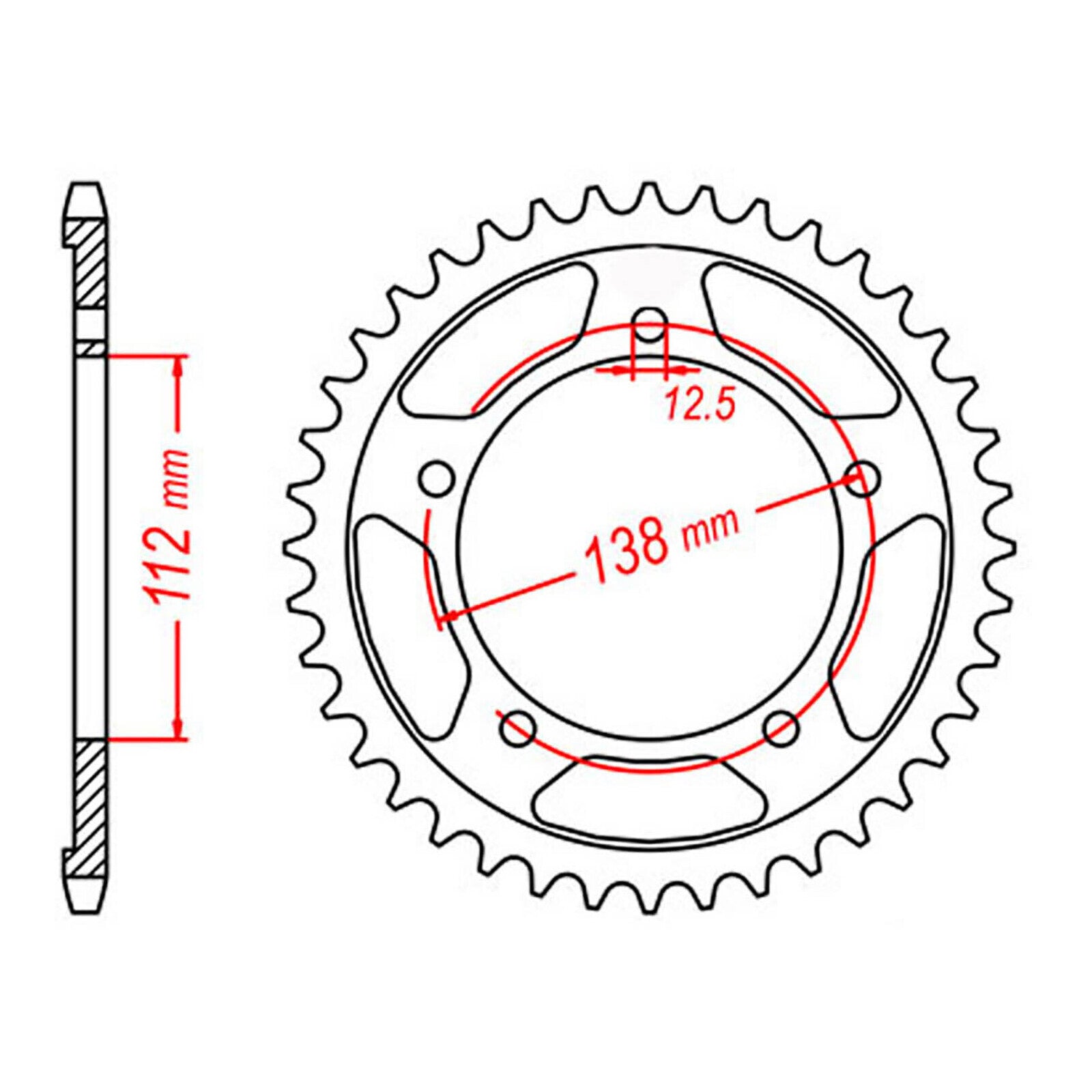 Sprocket Kit Honda CB650F '14- 525XRE 15/42