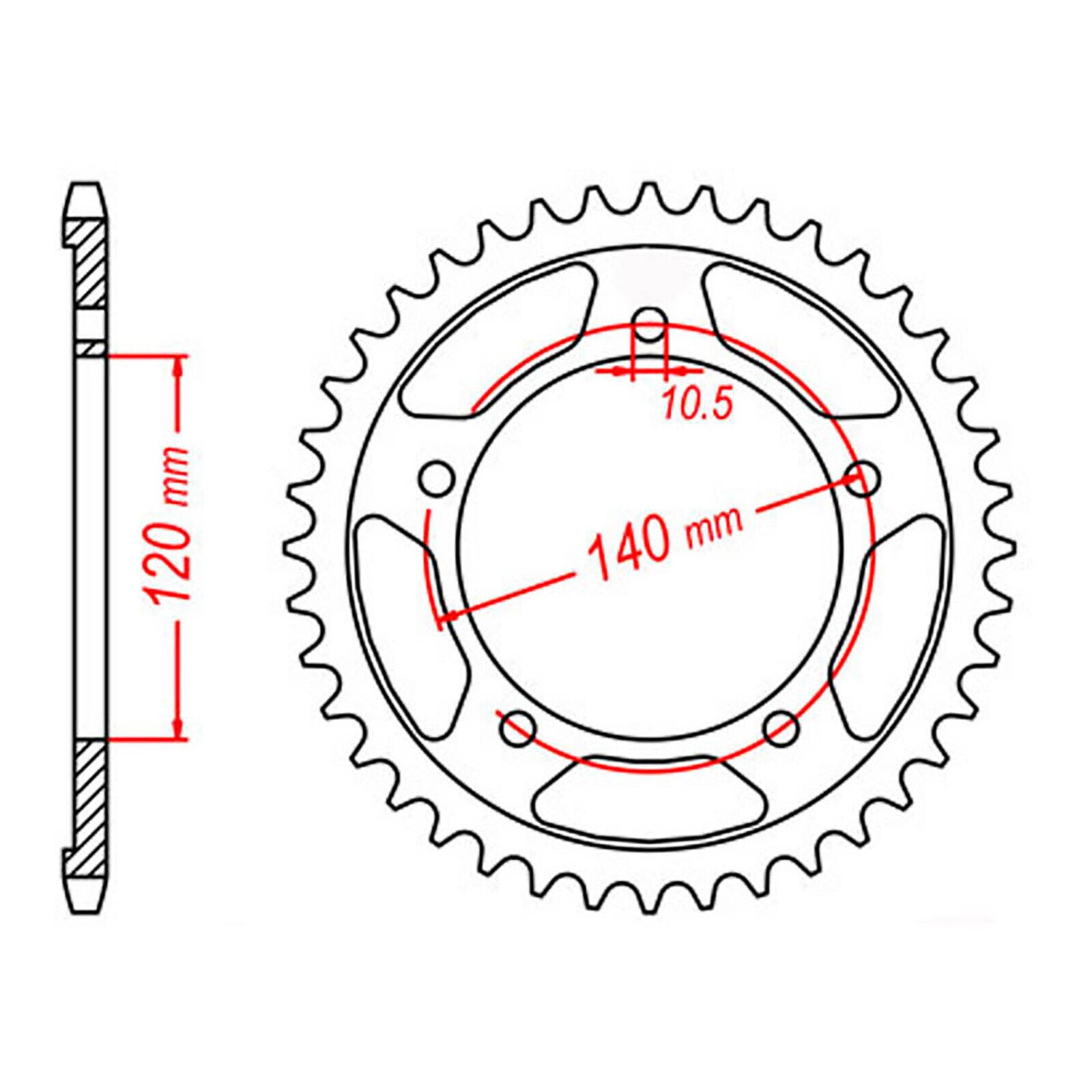 Sprocket Kit Suzuki DL1000 V-Strom '14-'20 (econo) - 525XRE 17/42