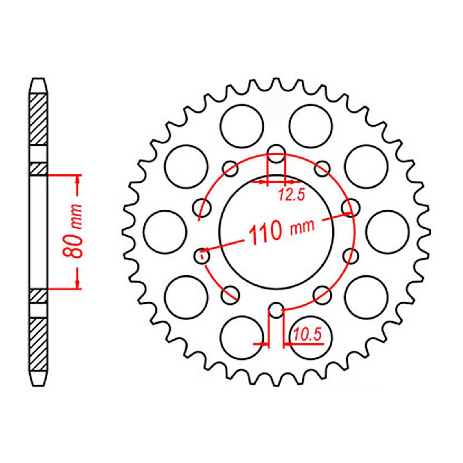 Sprocket Kit Triumph Speedmaster 800/865 - 525XRE 18/42